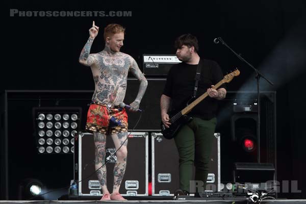 FRANK CARTER AND THE RATTLESNAKES - 2018-06-17 - BRETIGNY-SUR-ORGE - Base Aerienne 217 - Main Stage - 